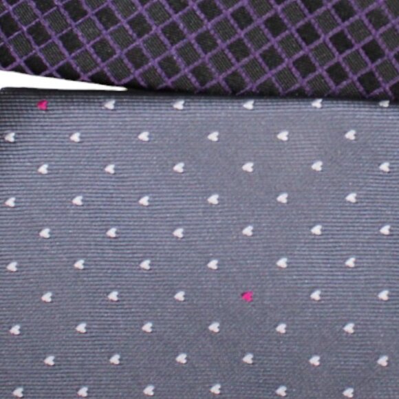 TIE SALE! Apt. 9 Pair / Lot / 2 TIes Neckties Purple / Blue / Great Patterns - Picture 6 of 6